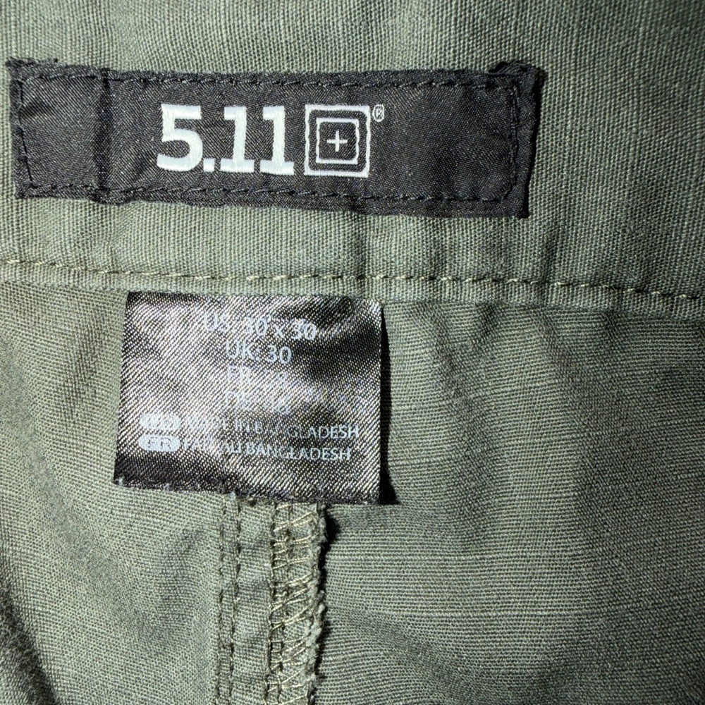 5.11 Tactical Cargo Pants Men's 30x30 Green Pants - Picture 2 of 4